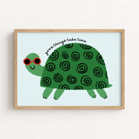 Turtle Nursery Print – Cute Animal Wall Art