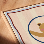 Hula Hoop Bear – Nursery & Kids Canvas Wall Art