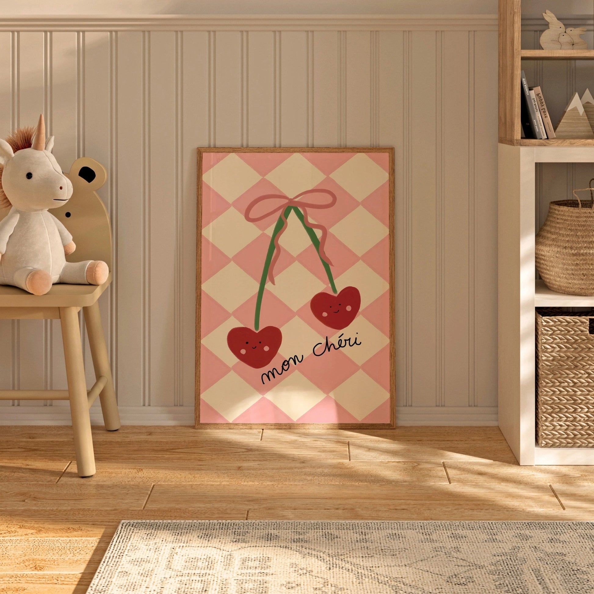 Mon Chéri - Affiche pour chambre d'enfant