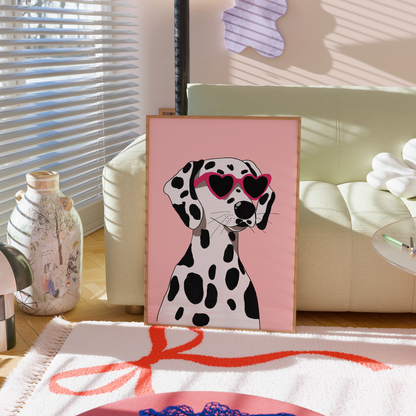 Dalmatian Wall Art – Cute Dog Poster