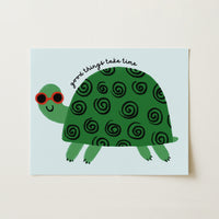 Turtle Nursery Print – Cute Animal Wall Art