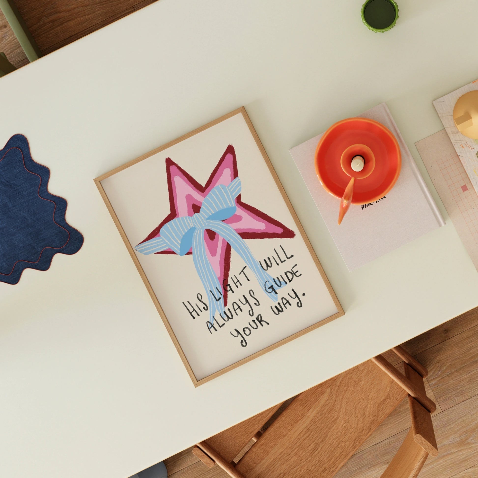 Décoration chrétienne féminine pastel