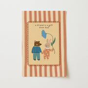 A friend is a Gift of God with Blue Flower - Nursery & Kids Wall Art