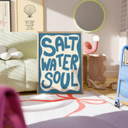 Salt Water Soul Blue – Coastal Wall Art
