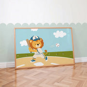 Whimsical Baseball – Poster per bambini