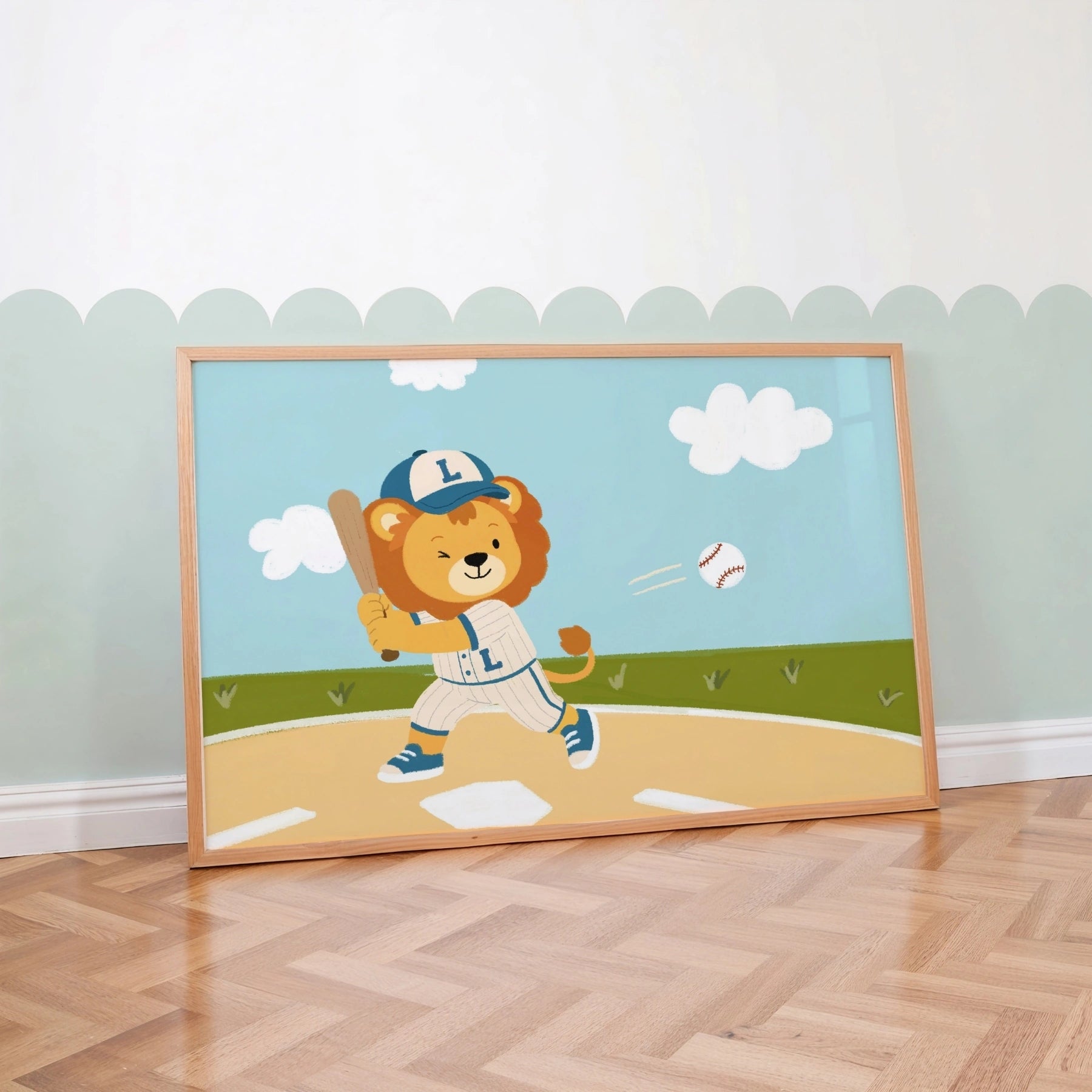 Whimsical Baseball Wall Decor