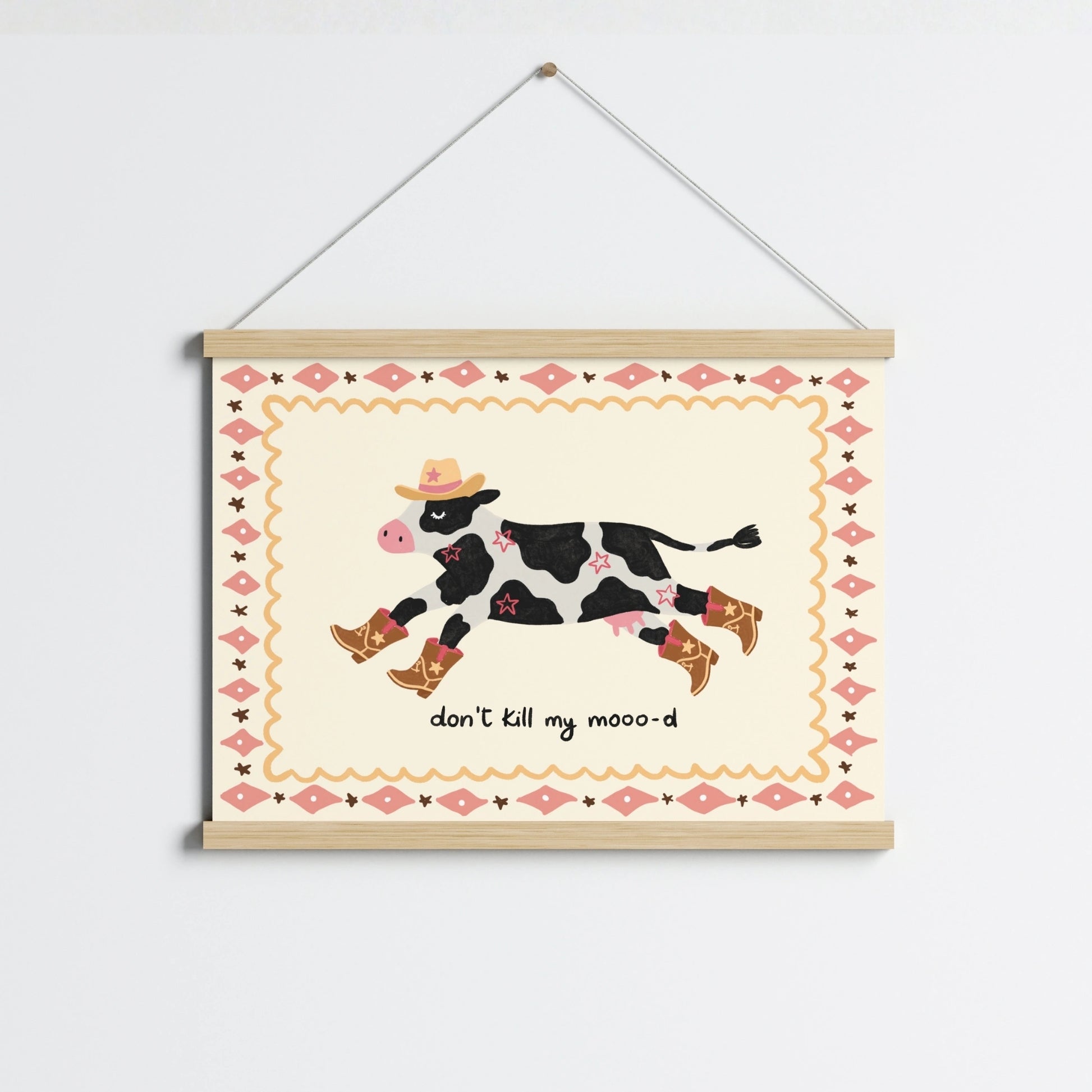 Western Cow Poster