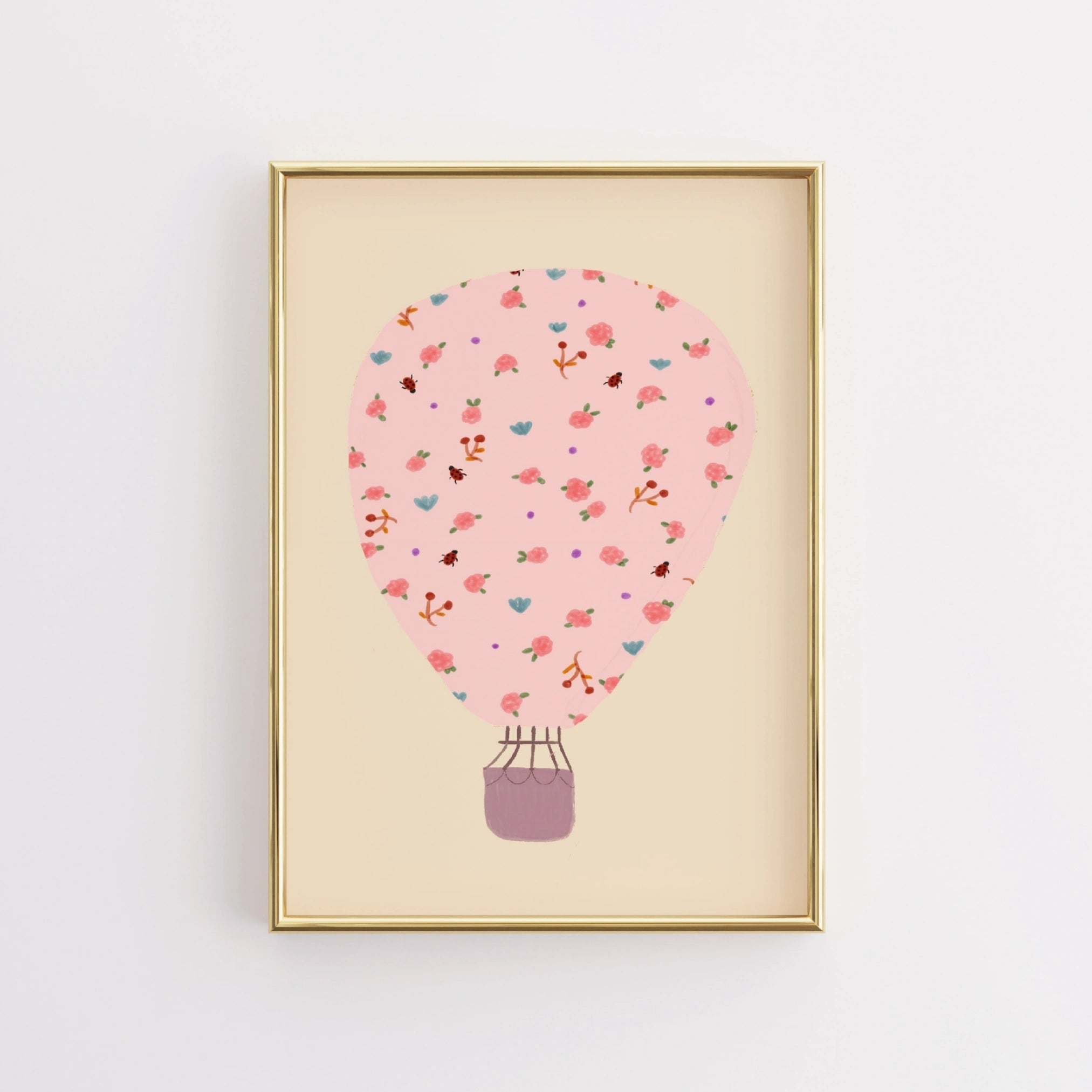 Montgolfière fleurie