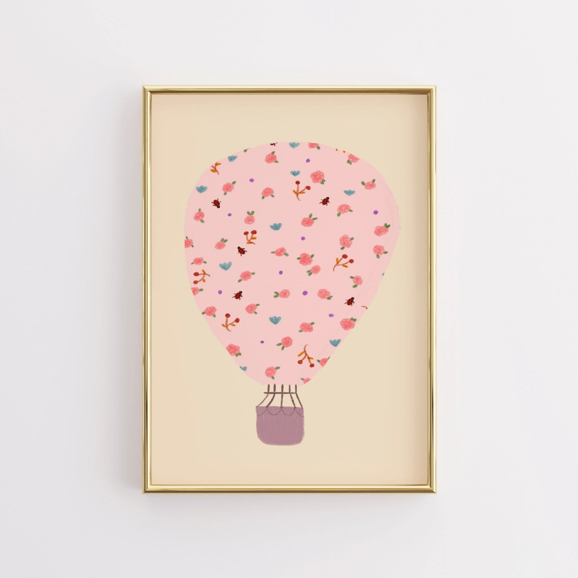 Montgolfière fleurie