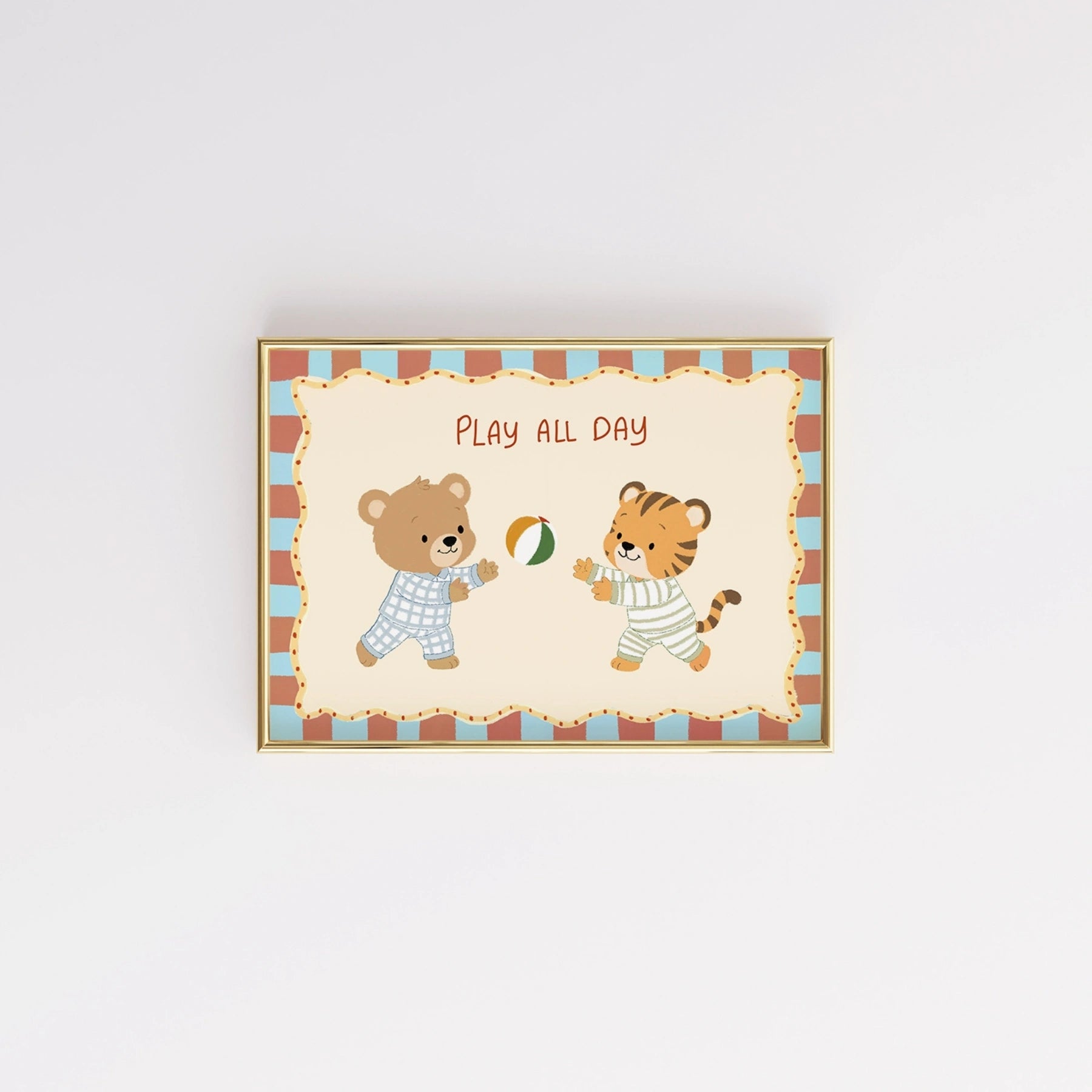 Whimsical Ball Game Wall Art