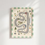 Race Car Track – Poster per bambini