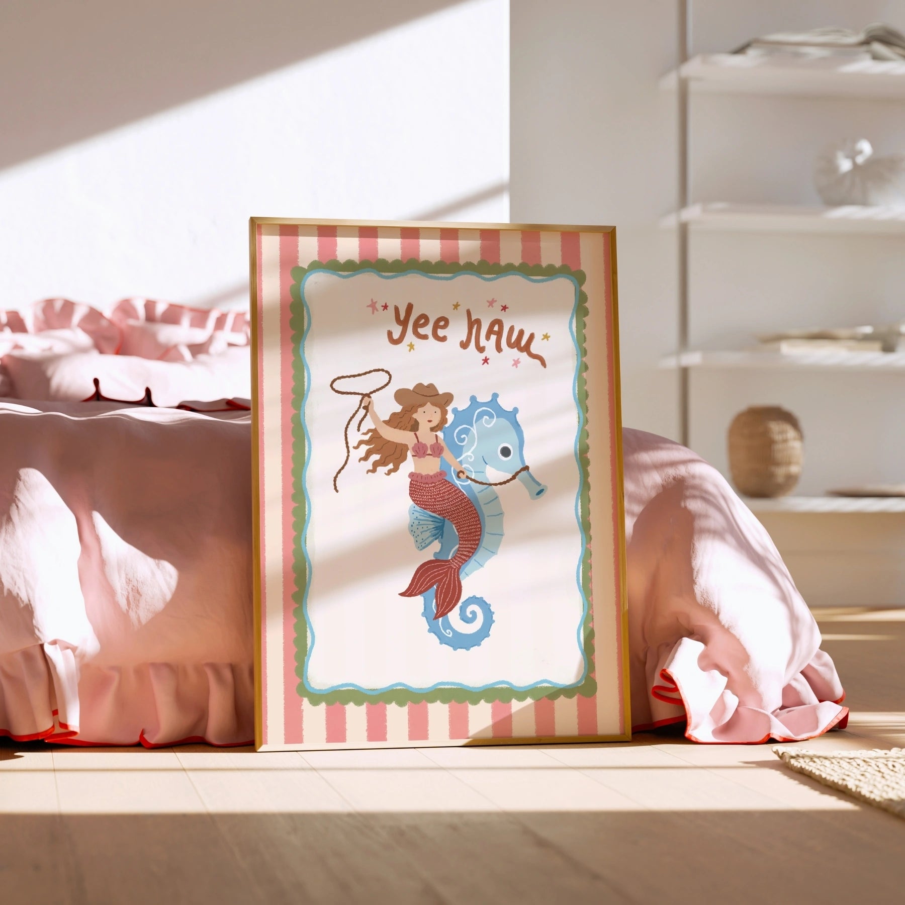Cowgirl Mermaid Poster