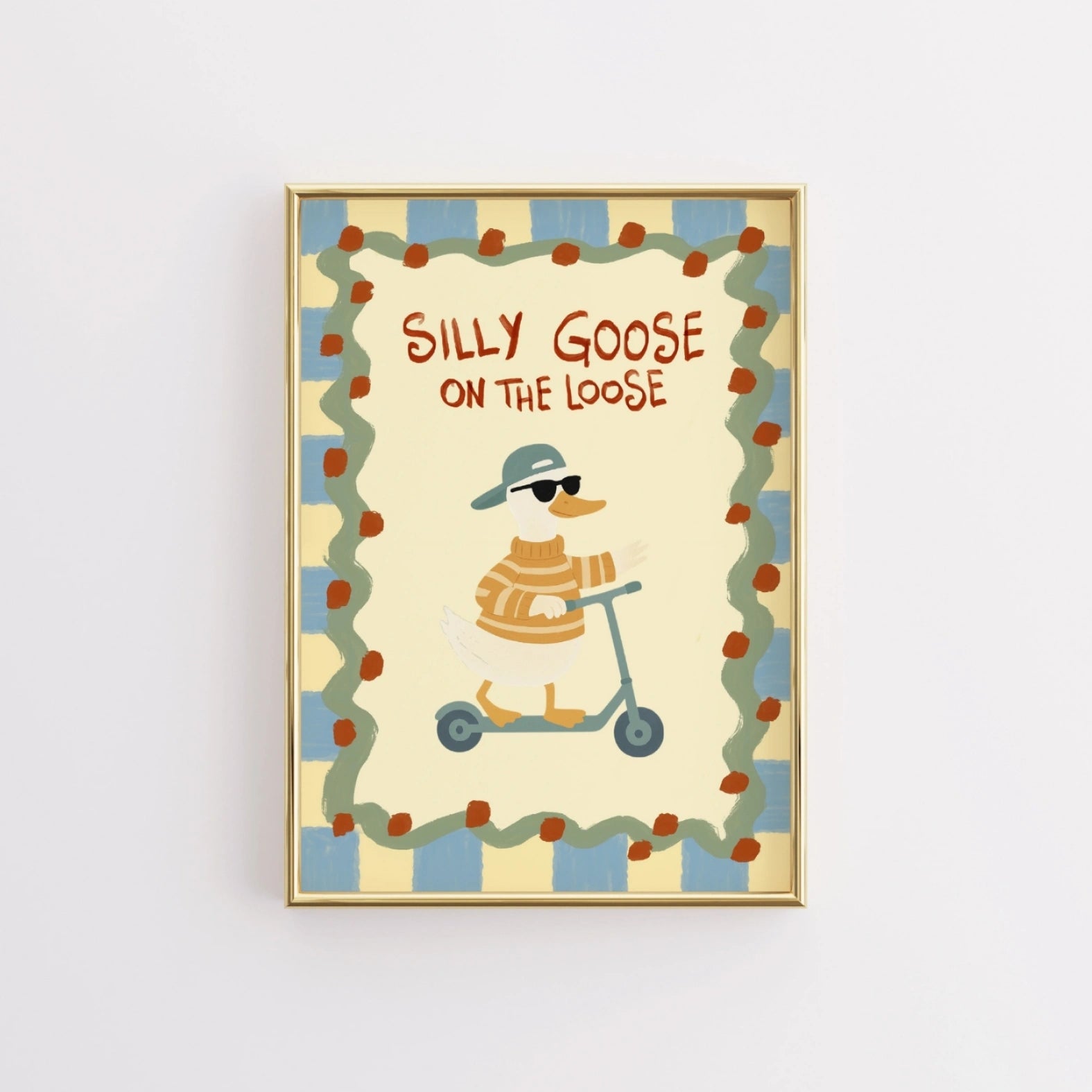 Silly Goose Nursery Print