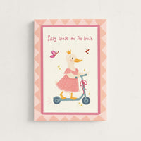 Pink Silly Goose on the Loose Canvas Print