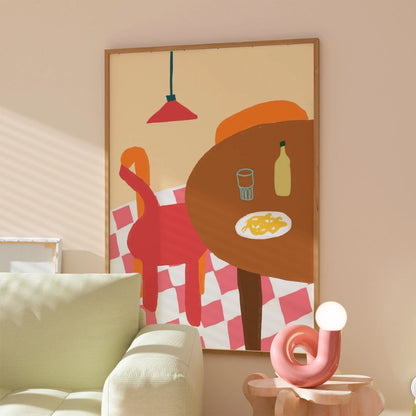 Italian Kitchen Boho Wall Art – Bohemian Aesthetic Print