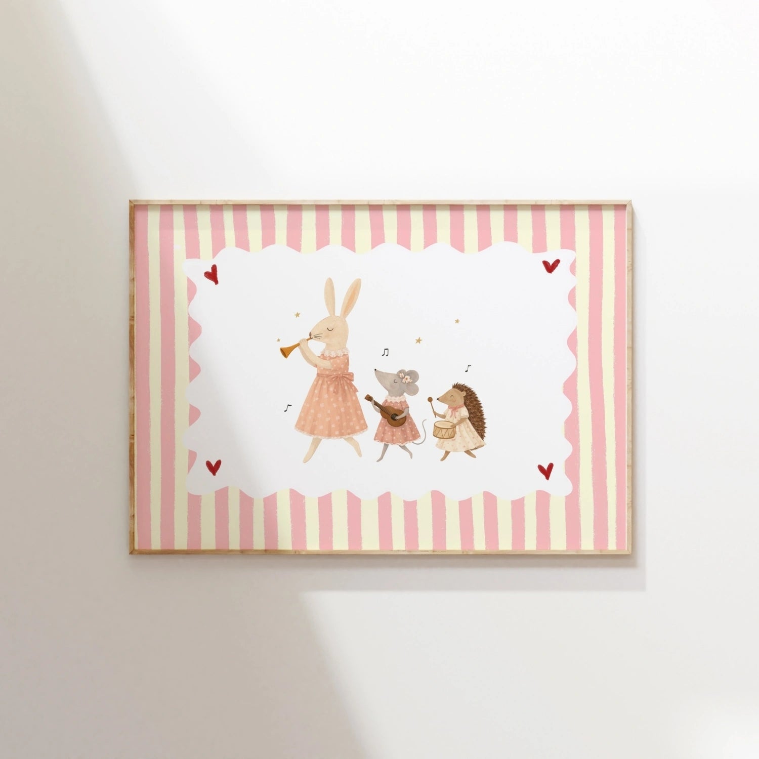 Woodland Nursery Art, Girls Room Decor