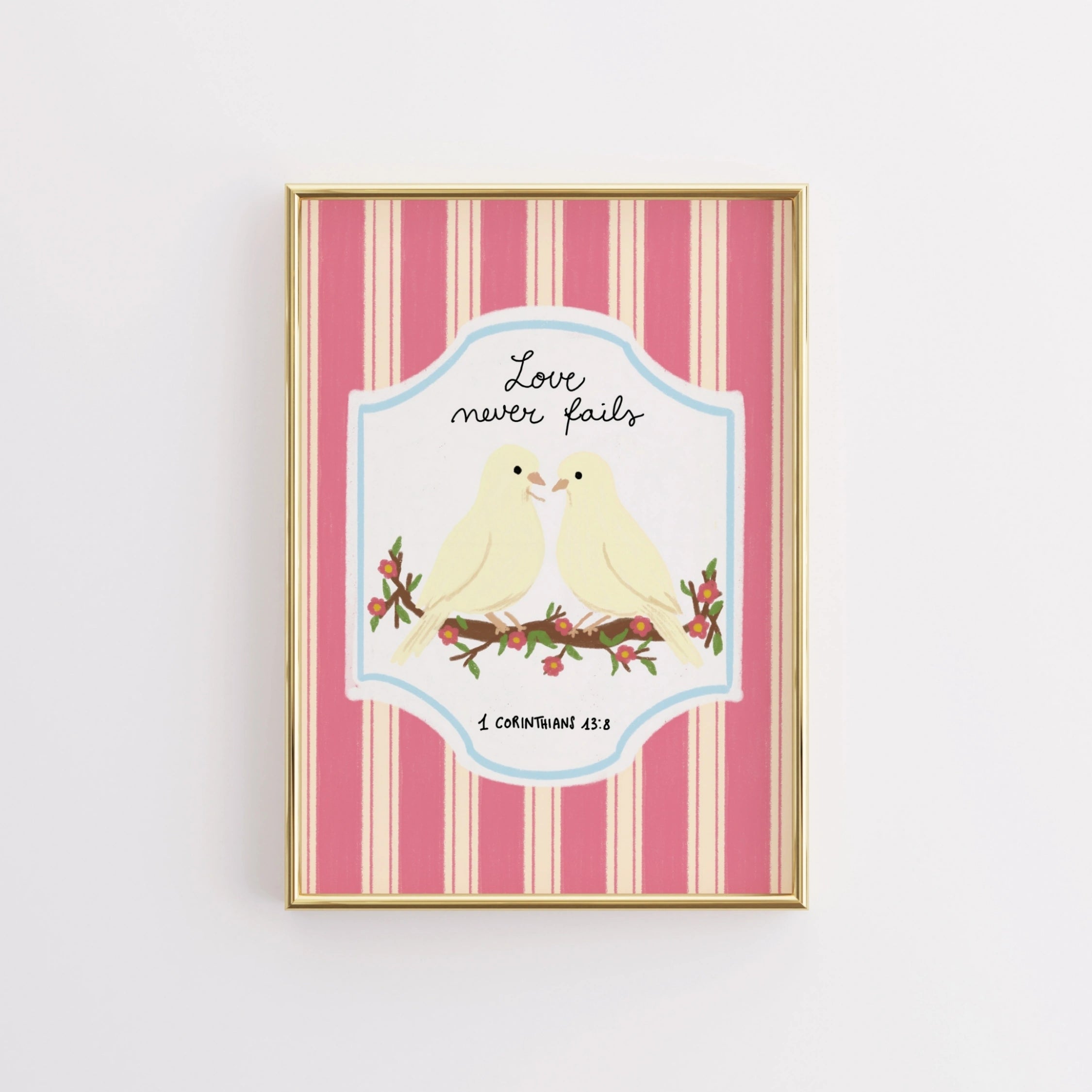 Illustration d'oiseaux printaniers Coquette