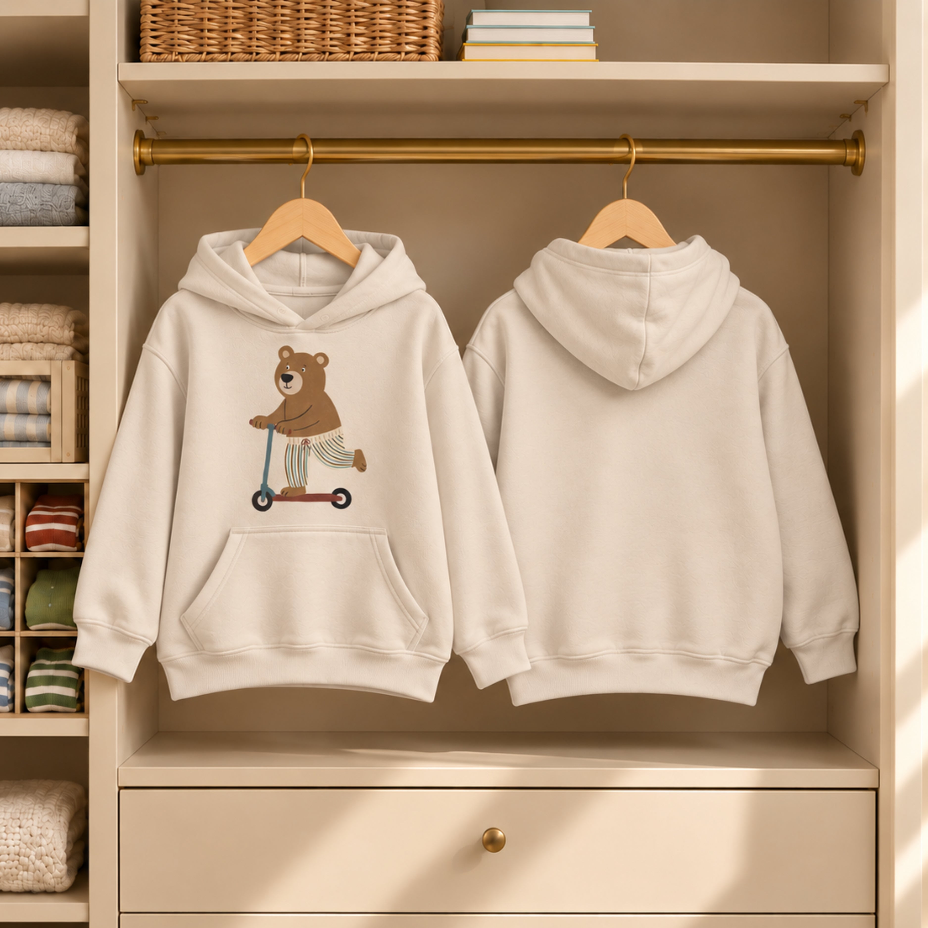 Scooter Bear – Kids Hoodie