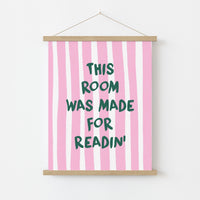 Room Made for Readin' Print – Funny Bookish Wall Art