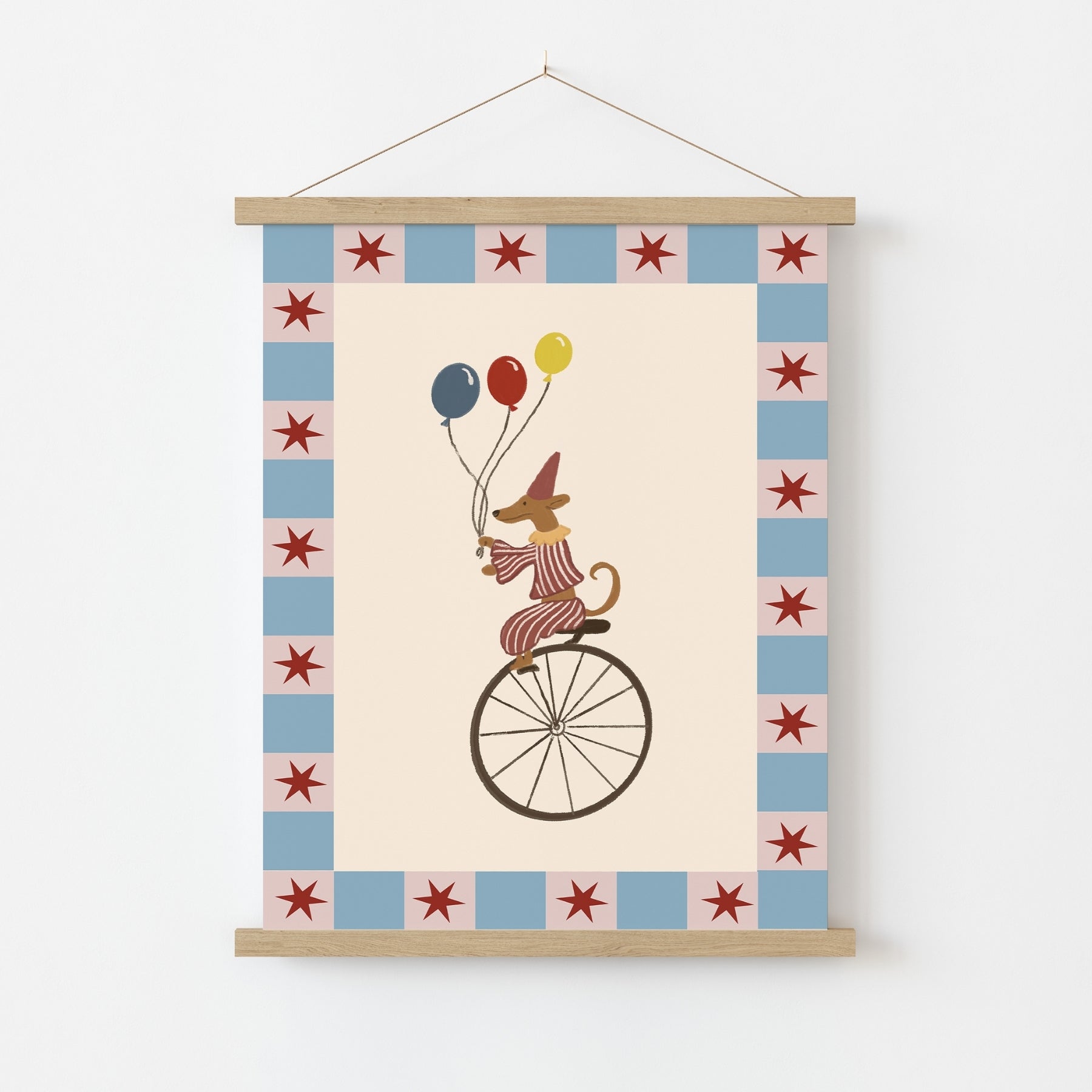 Circus Dog Nursery Print