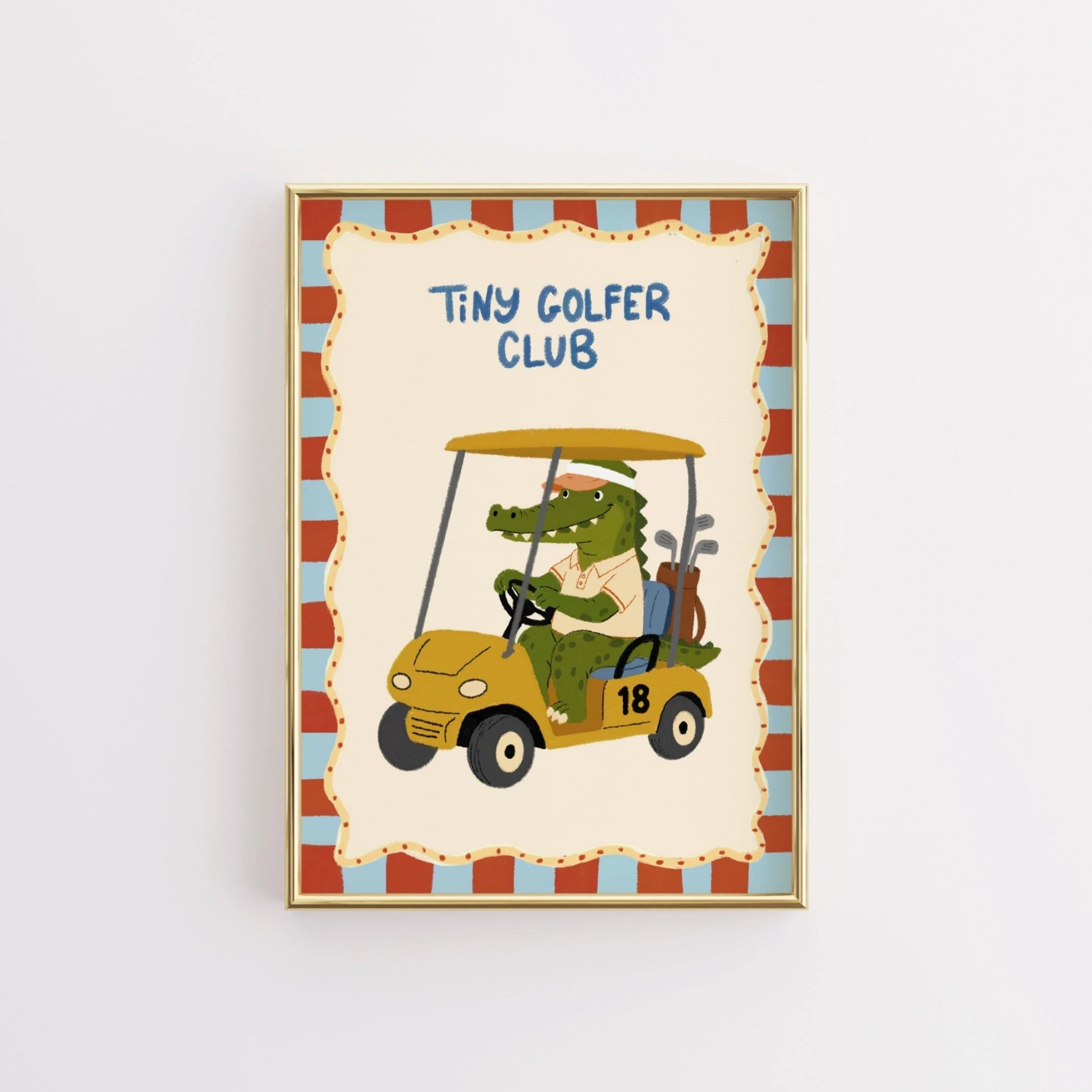 Alligator Golf Print