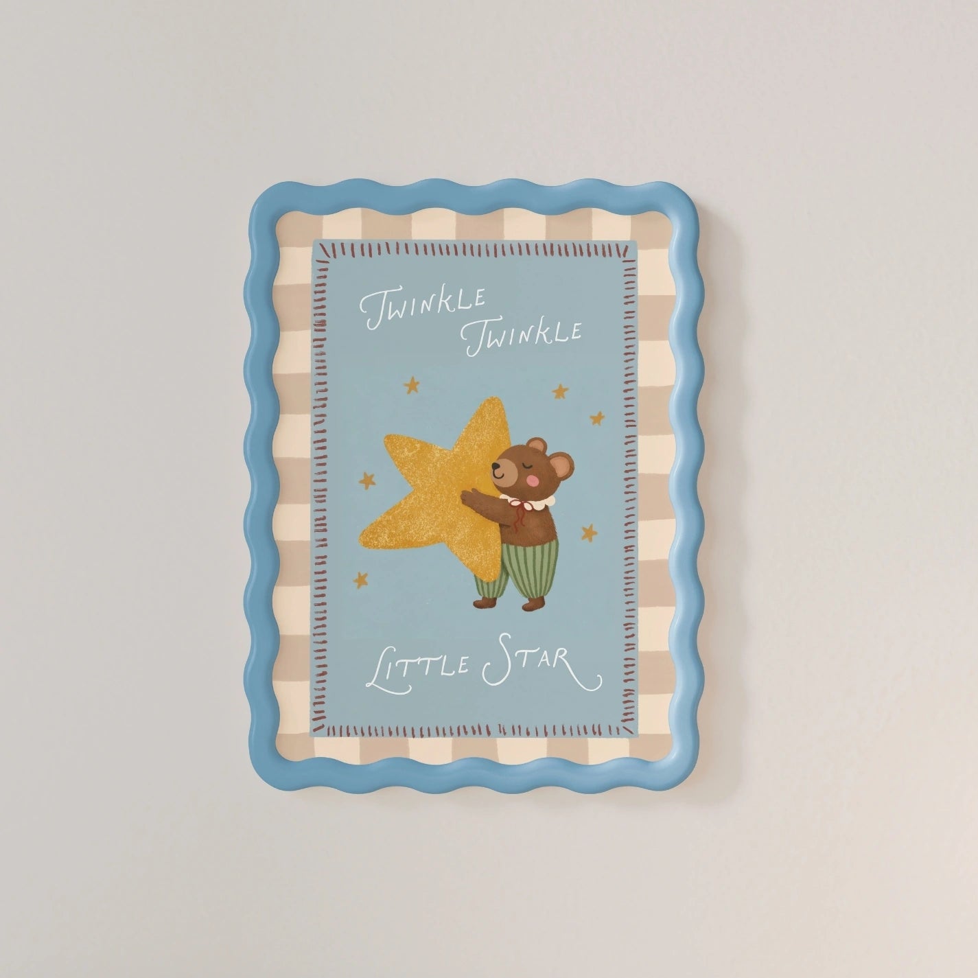 Impresión de Twinkle Twinkle Little Star para Nursery, Decoración Infantil Fantasiosa