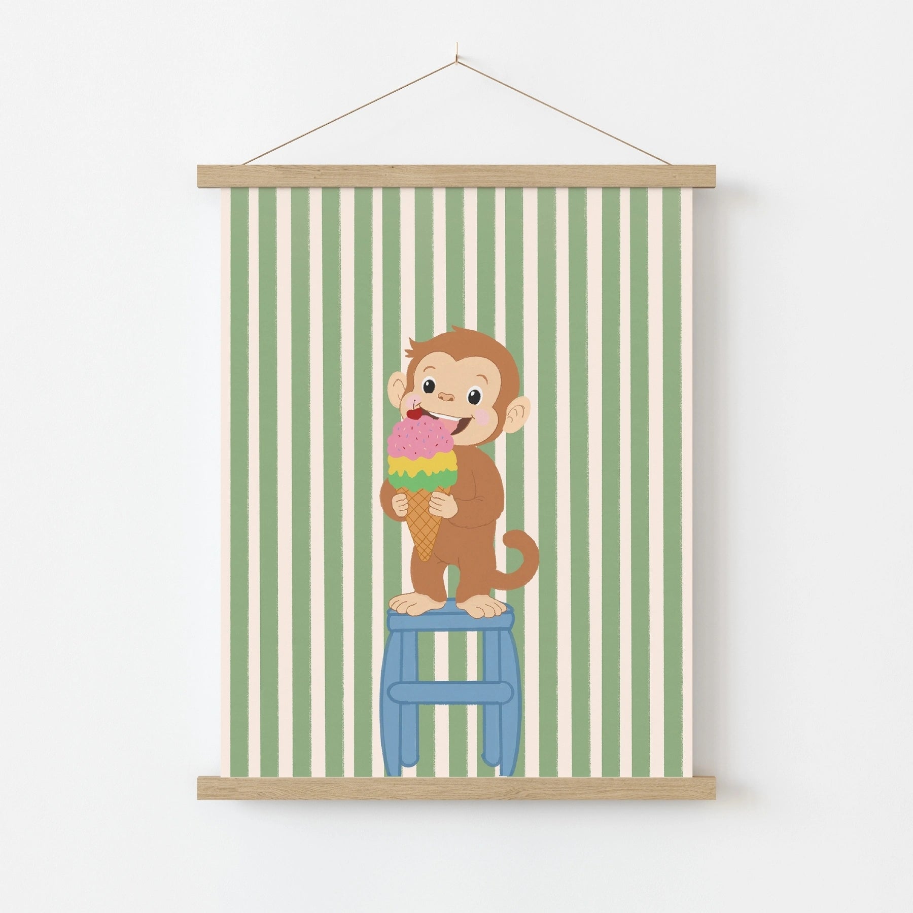 Poster con scimmietta adorabile