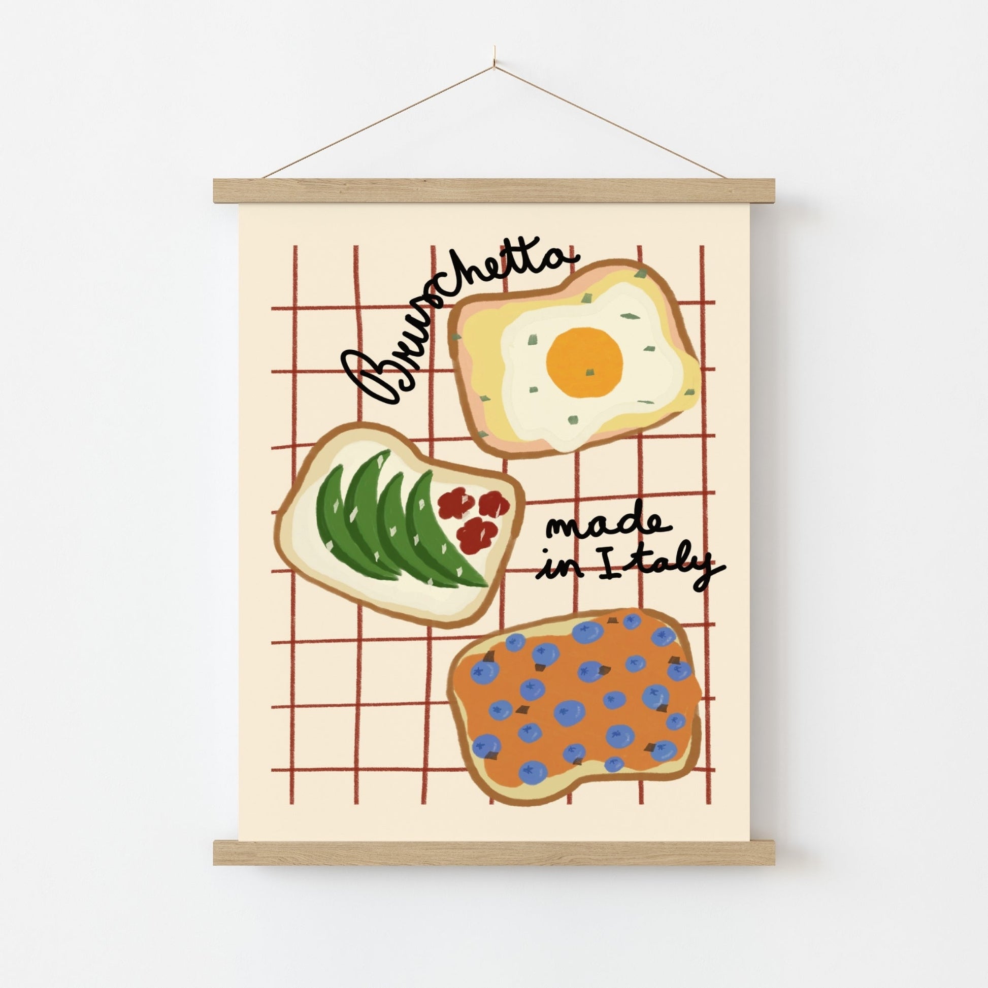 Retro Mediterranean Print, Kitchen Wall Decor