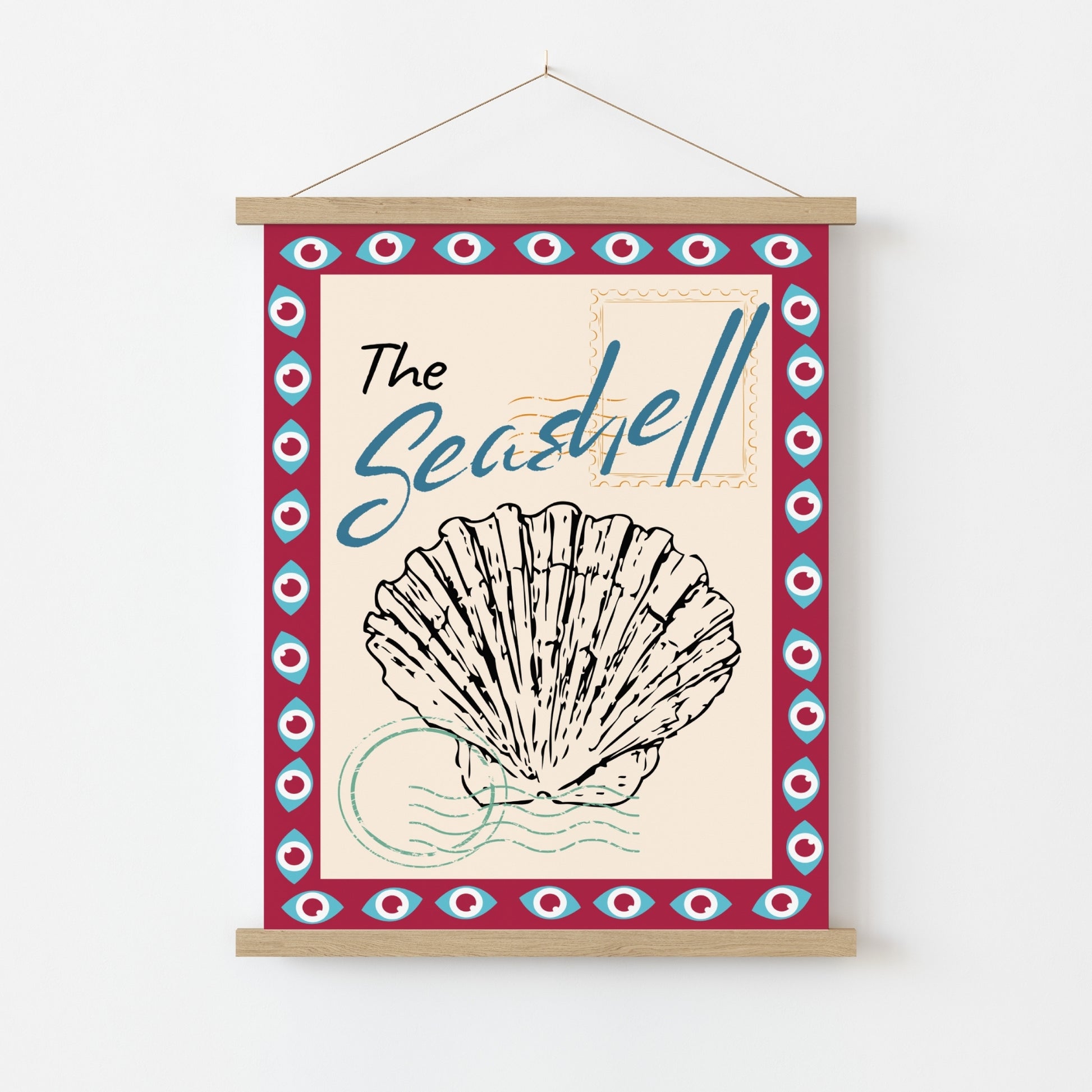 The Seashell Wall Art - Vintage Coastal Print