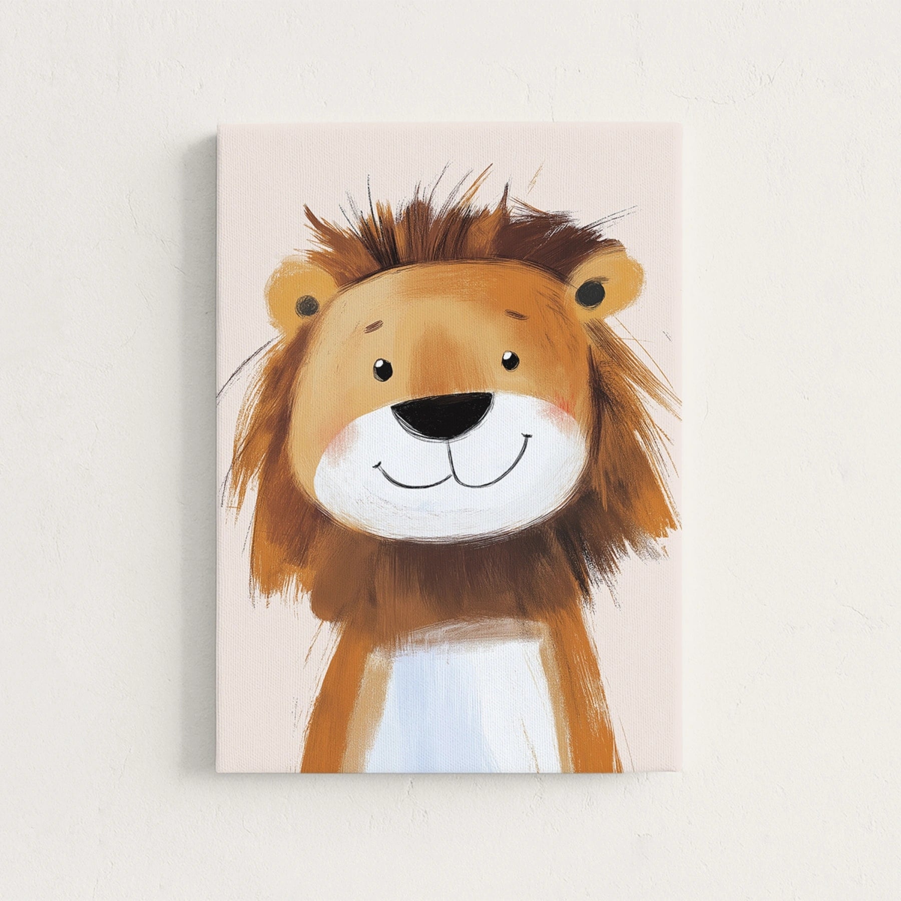 Lion Jungle Nursery Canvas Print