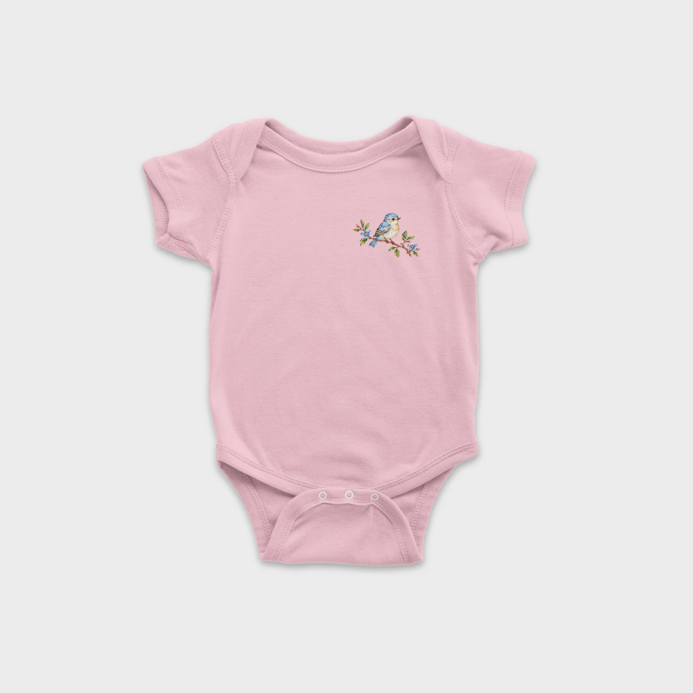 Little Fawn & Bluebird – Baby Short Sleeve Bodysuit