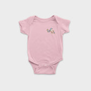 Little Fawn & Bluebird – Romper met korte mouwen voor baby's