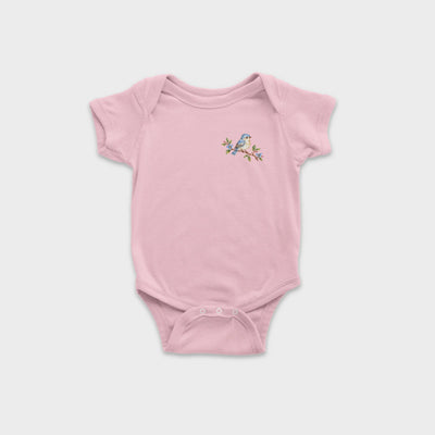 Little Fawn & Bluebird – Baby-Body mit kurzen Ärmeln