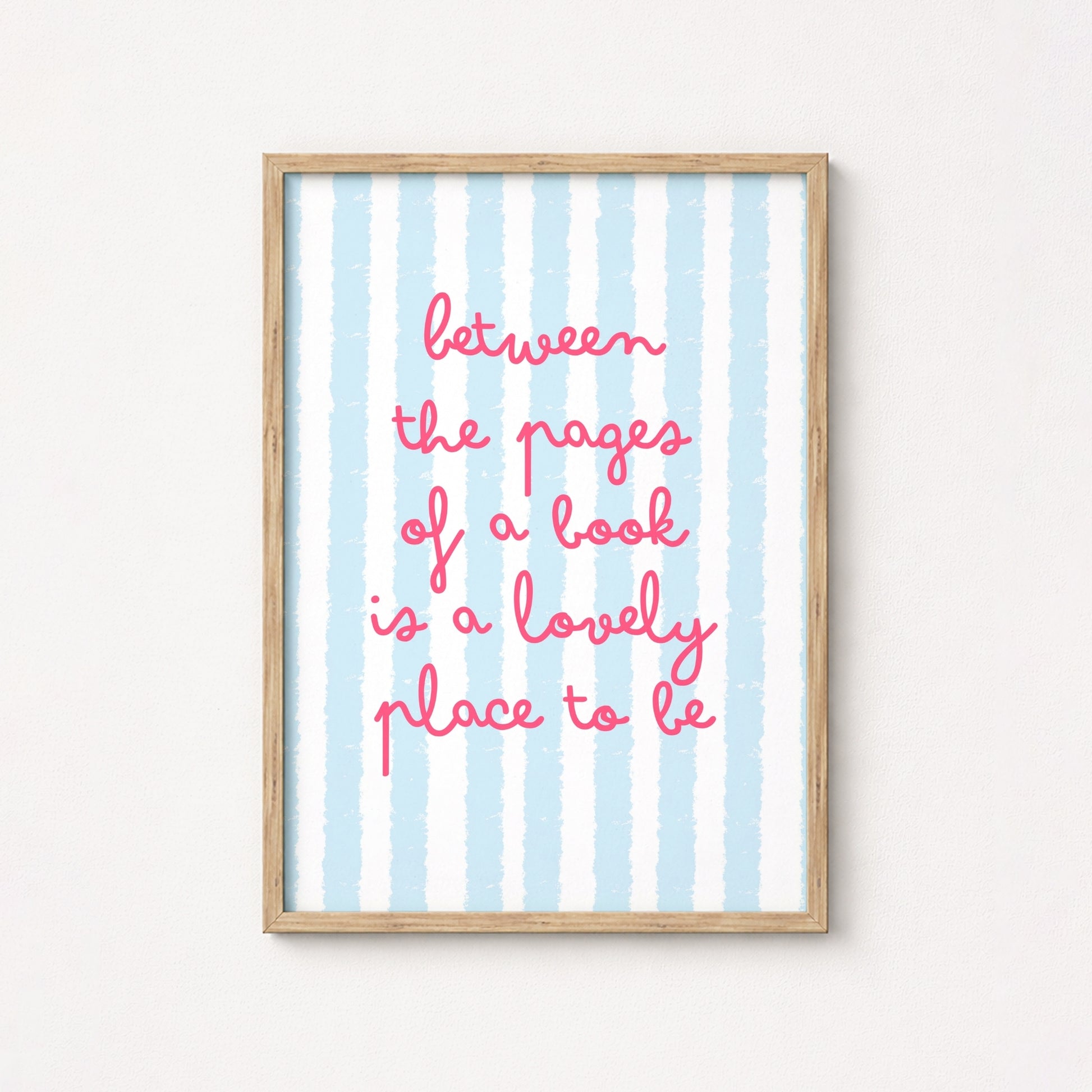 Lovely Book Quote Print – Pastel Reading Wall Art