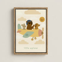 Little Explorer Nursery Canvas Print