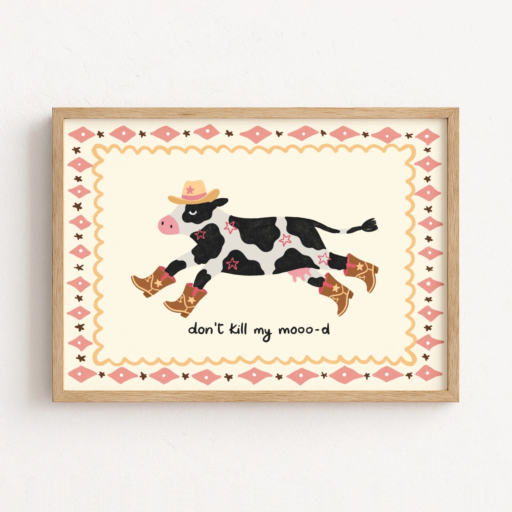 Western Cow Poster