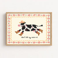 Western Cow Poster