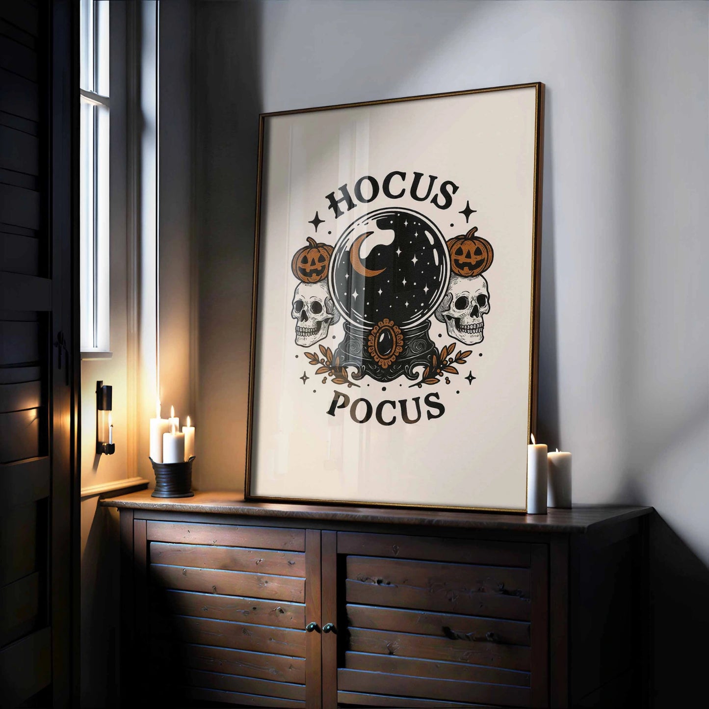 Hocus Pocus Print – Vintage Crystal Ball