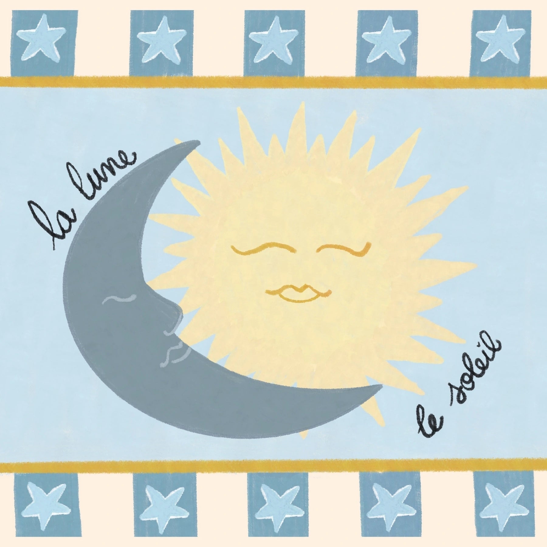 Stampa per camera bambini celestiale