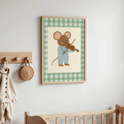 Mouse Playing Violin – Nursery & kids wall art