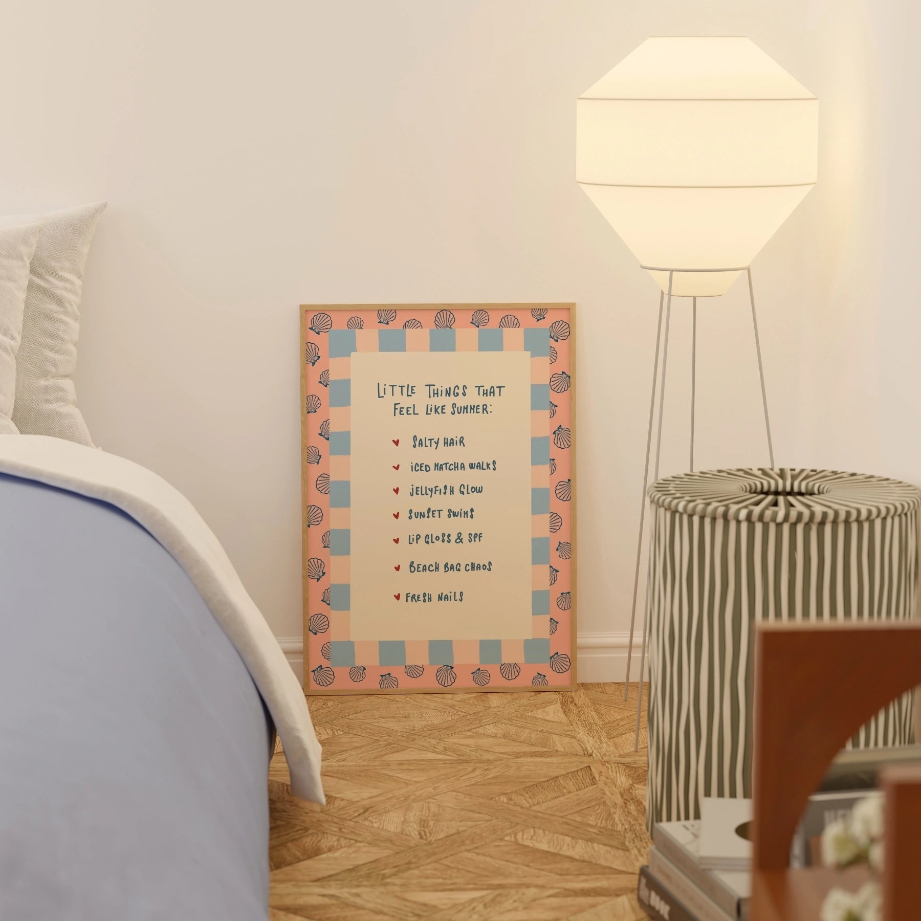 Preppy Summer Decor, Coastal Wall Decor