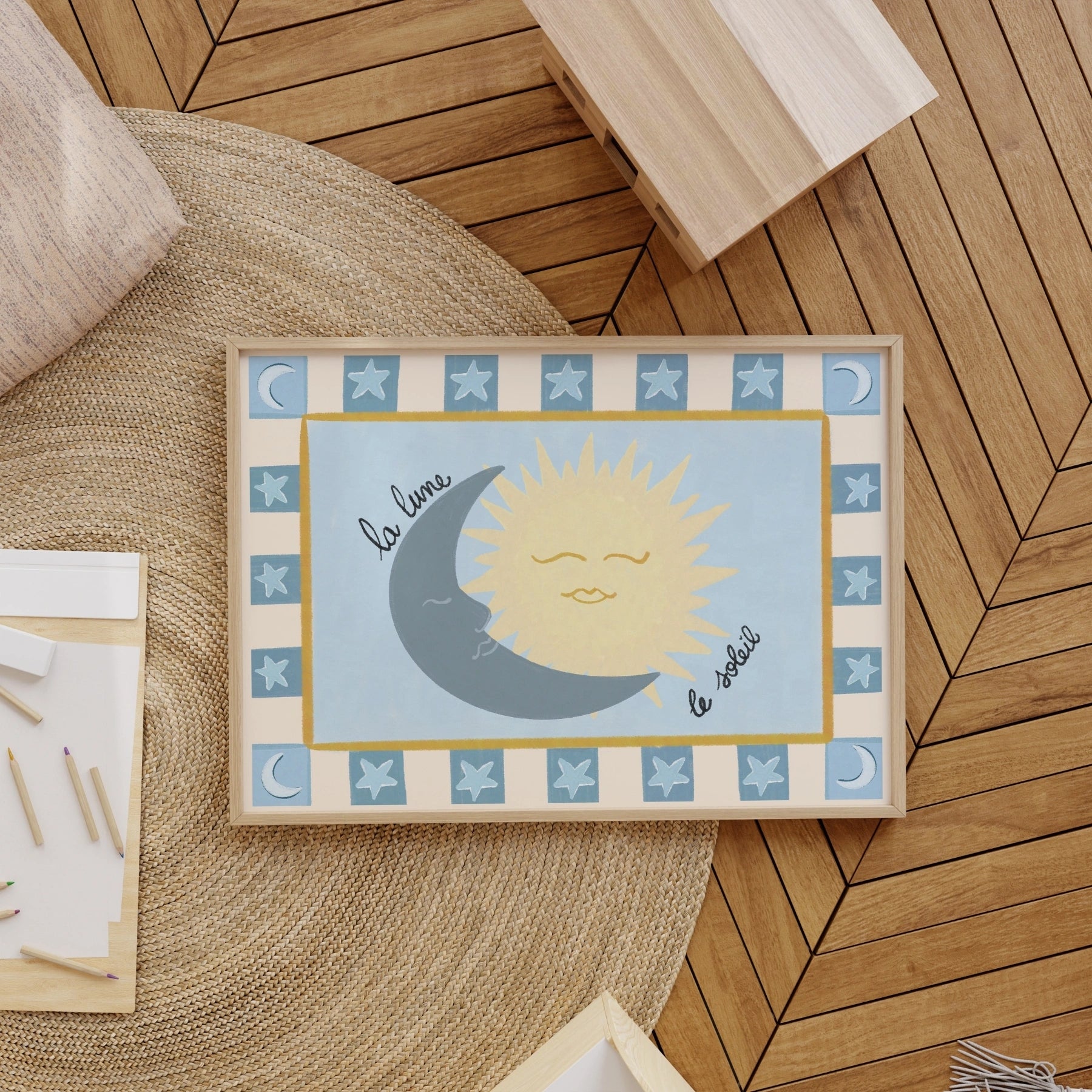 Stampa per camera bambini celestiale