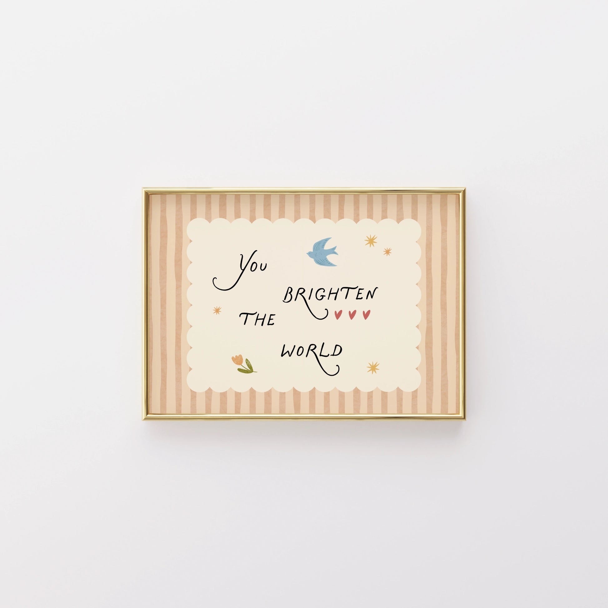 Arte tipografica per cameretta bebè