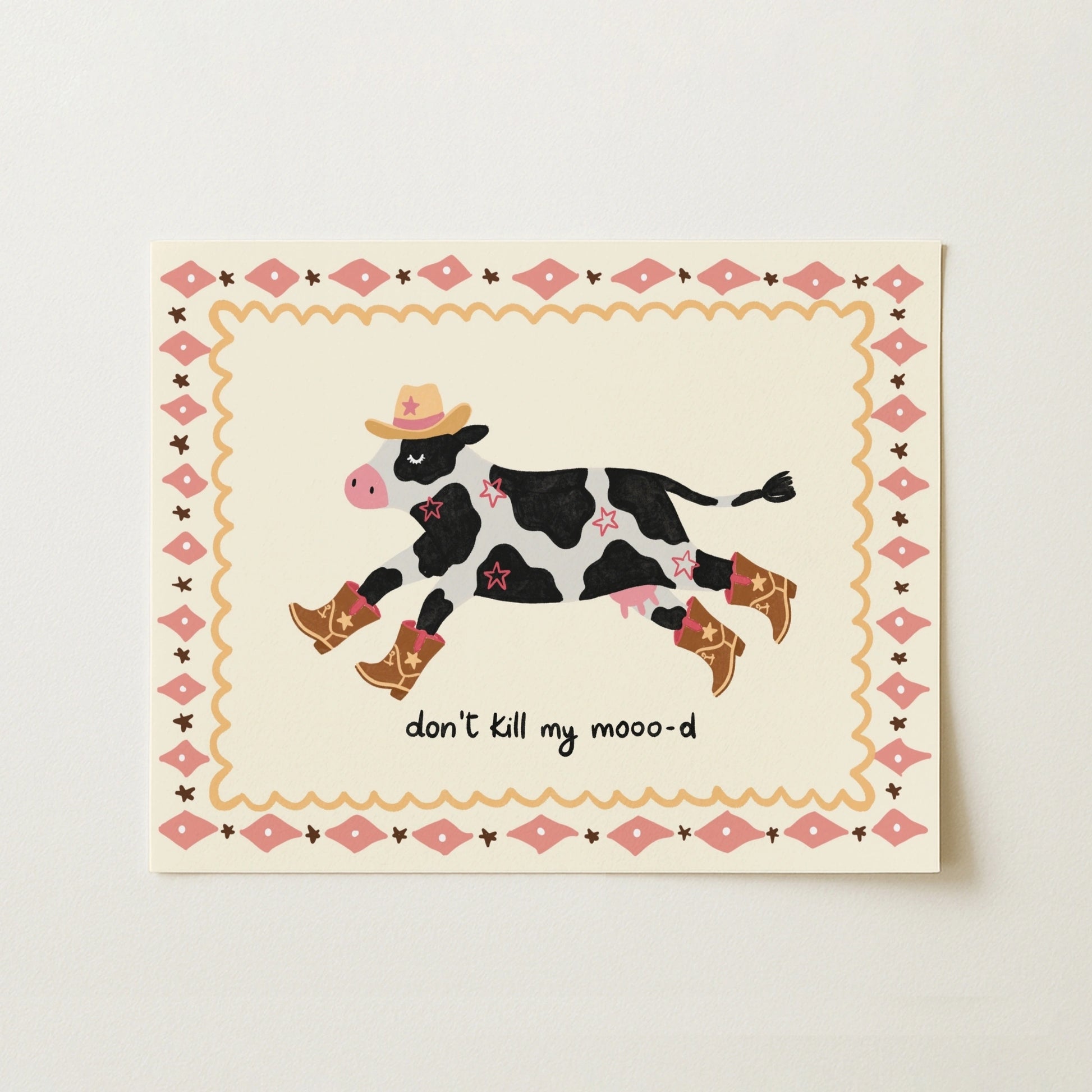 Western Cow Poster
