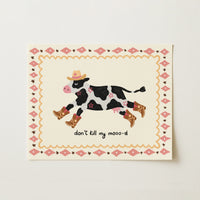 Western Cow Poster