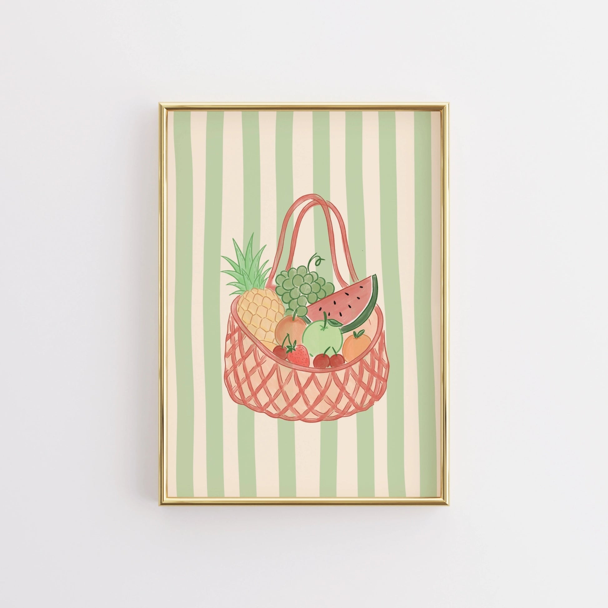 Summer Fruit Basket Wall Art