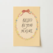 Blessed Beyond Measure Pink Bow - Nursery & Kids Wall Art