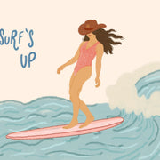 Surf’s Up Cowgirl Wall Ar – Art mural côtier