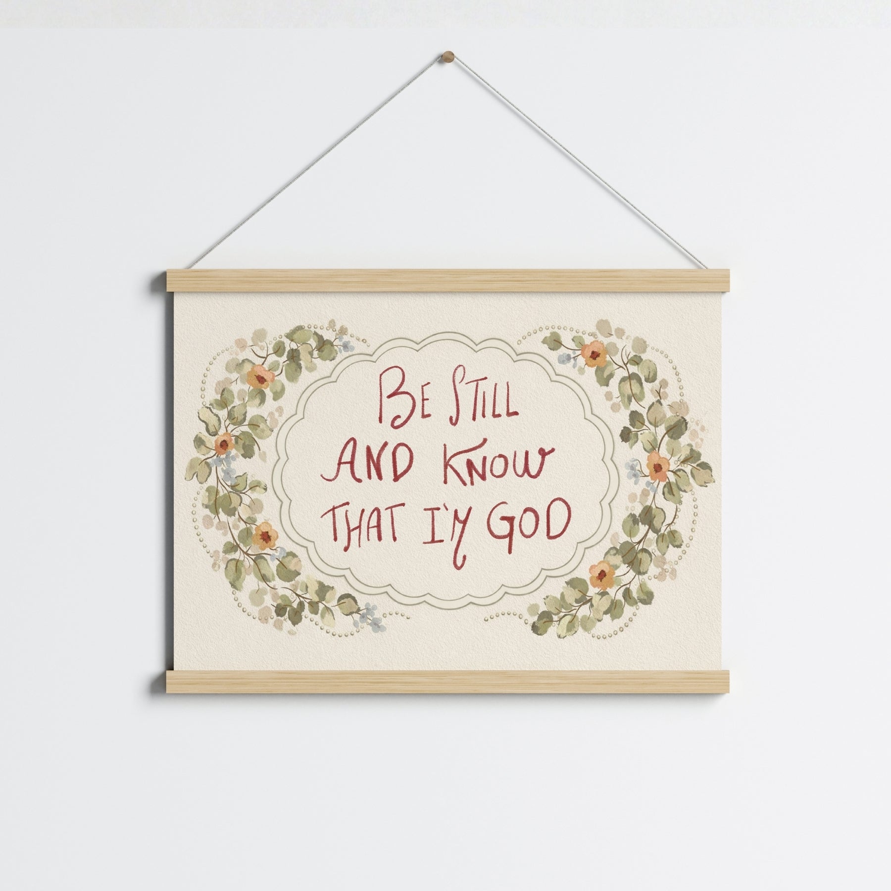 Cottagecore Religious Wall Art, Christian Wall Decor