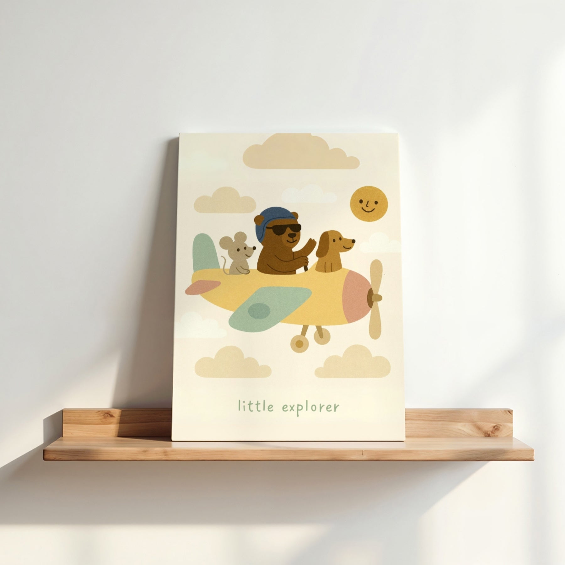 Little Explorer Nursery Canvas Print